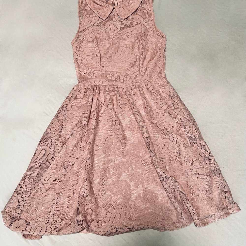 Light Pink Lace Dress XS EUC